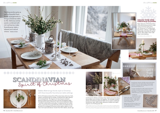 Scandinavian Style Christmas Time & Leisure magazine, December 2014, front c